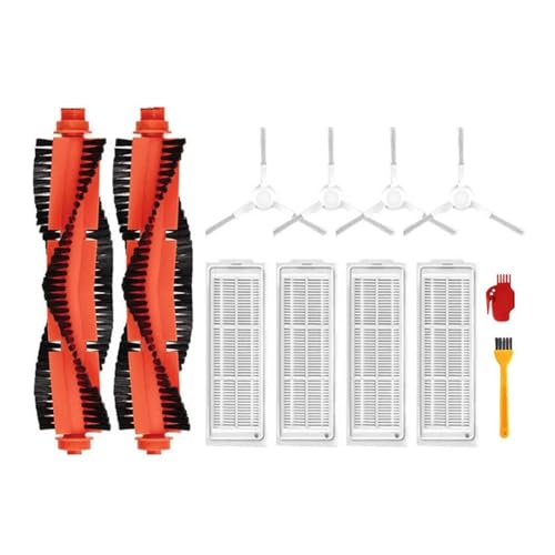 Kompatibel mit Xiaomi Robot Vacuum S10, S12 Zubehör Bürsten B106GL Staubsaugerzubehör Hepa-Filter Mopptuch Hauptseitenbürste(Green) von DispRA