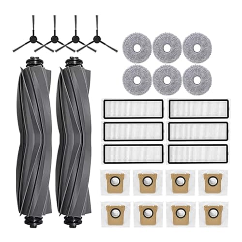 Kompatibel mit Xiaomi Robot Vacuum X20 Max D109GL VacuumParts Hauptwalze Seitenbürste Hepa-Filter Mopptuch Staubbeutel Zubehör Ersatz(Green) von DispRA