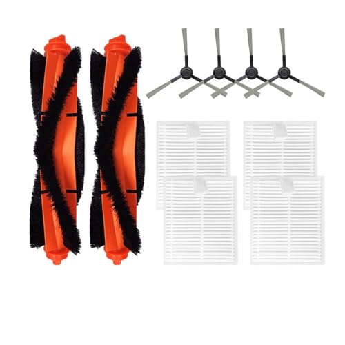 Kompatibel mit kompatibel mit Xiaomi E10C E10 E12 B112 / Mijia 3C Plus C103 Roboter-Staubsauger Ersatzteile Zubehör Hauptseitenbürste Filtermopp(Army Green) von DispRA