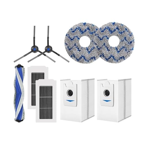 Wichtigsten Seite Pinsel Filter Mopp Tuch Kompatibel Mit ECOVACS DEEBOOT X5 Omni / X5 PRO Omni Roboter Staubsauger Ersatz Teile Zubehör(Set 8) von DispRA