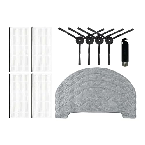 Zubehör Kompatibel Mit Cecotec Conga 5290 Ultra Roboter Staubsauger Ersatzteile Seite Pinsel Hepa-Filter Mopp Pad Staub Taschen Ersatz(Set B) von DispRA