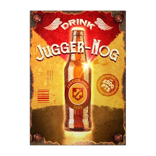 Displate Call of Duty Metallposter Call of Duty Poster Zimmer Poster Call of Duty Merch Zimmer Plakat wandbilder deko - Perk-a-Cola - Juggernog Poster 45 cm x 32 cm von Displate