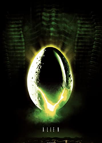 Displate – Metallposter - Magnet-Montage - Alien - Alien Posters - Alien Glowing Egg Poster - Größe L - 67,5x48cm von Displate