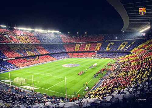 Displate - Metallposter - Magnet-Montage - FC Barcelona - Camp Nou - Barca Stadium - Größe L - 67,5x48cm Matt von Displate