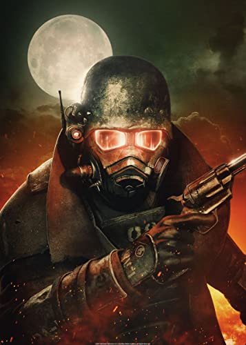 Displate – Metallposter - Magnet-Montage - Fallout - Fallout New Vegas - Courier Six - Größe M - 32x45cm von Displate