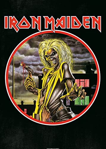 Displate – Metallposter - Magnet-Montage - Iron Maiden - Album Artwork - Iron Maiden Killers - Größe M - 32x45cm von Displate