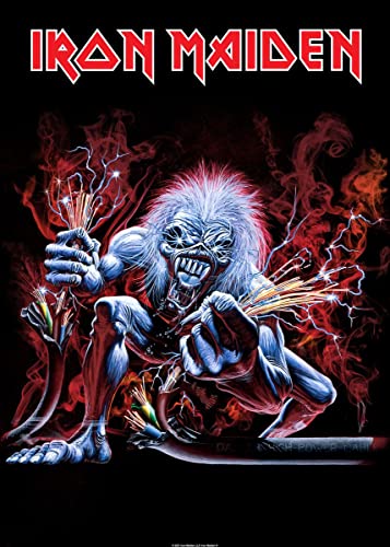 Displate – Metallposter - Magnet-Montage - Iron Maiden - Album Artwork - Real Live One - Größe L - 67,5x48cm von Displate