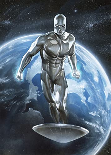 Displate – Metallposter - Magnet-Montage - Marvel - Adi Granov Collection - Silver Surfer Black #1 - Größe M - 32x45cm von Displate