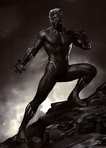 Displate – Metallposter - Magnet-Montage - Marvel - Black Panther - Black Panther - Größe M - 32x45cm von Displate