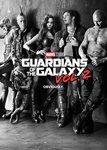 Displate – Metallposter - Magnet-Montage - Marvel - Marvel Movie Posters - Guardians of the Galaxy vol. 2 Black and White - Größe M - 32x45cm von Displate