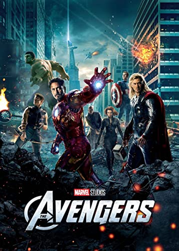 Displate – Metallposter - Magnet-Montage - Marvel - Marvel Movie Posters - The Avengers - Größe L - 67,5x48cm von Displate