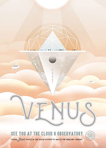 Displate – Metallposter - Magnet-Montage - NASA - Jpl Space Travel Posters - See you at Venus - Größe L - 67,5x48cm von Displate