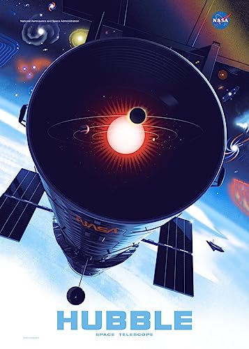 Displate – Metallposter - Magnet-Montage - NASA - Telescopes - Hubble - Größe M - 32x45cm von Displate