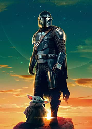 Displate - Metallposter - Magnet-Montage - Star Wars - Mandalorian Season 3 - The Mandalorian season 3 - Größe L - 67,5x48cm Matt von Displate