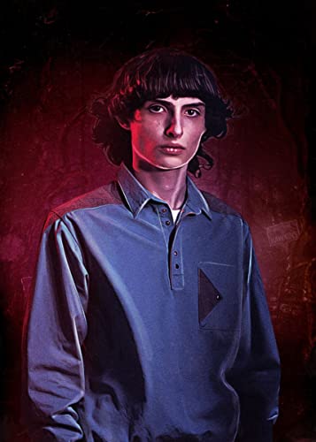 Displate – Metallposter - Magnet-Montage - Stranger Things Series - ST4 Characters - S4 Mike - Größe M - 32x45cm von Displate