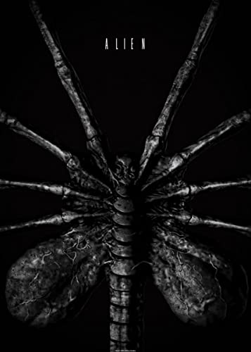 Displate Offiziell Alien MetallPoster Magnetische Befestigung Inklusive Lizenziert Bilder Hochwertiges Poster Alien Moth Poster 67.5 cm x 48 cm von Displate