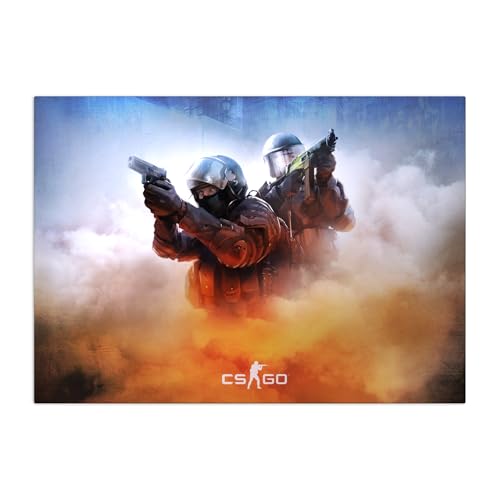 Displate Offiziell Counter Strike MetallPoster Magnetische Befestigung Inklusive Lizenziert Bilder Hochwertiges Poster Counter Strike Smoke 45 cm x 32 cm von Displate