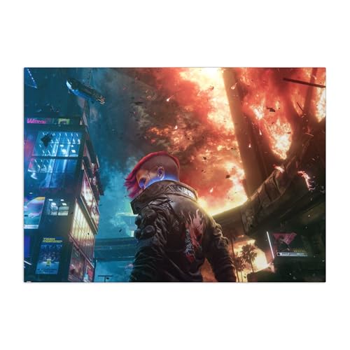 Displate Offiziell Cyberpunk 2077 MetallPoster Magnetische Befestigung Inklusive Lizenziert Bilder Hochwertiges Poster Cyberpunk 2077 2077 Moments Next Gen von Displate