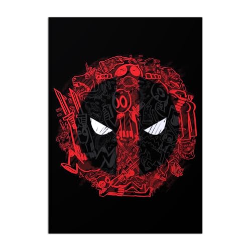 Displate Offiziell Deadpool MetallPoster Magnetische Befestigung Inklusive Lizenziert Bilder Hochwertiges Poster Deadpool - Deadpool Sign Poster 45 cm x 32 cm Displate Offiziell Deadpool MetallPoster Magnetische Befestigung Inklusive Lizenziert Bilder Hochwertiges Poster Deadpool - Deadpool Sign Poster 45 cm x 32 cm von Displate