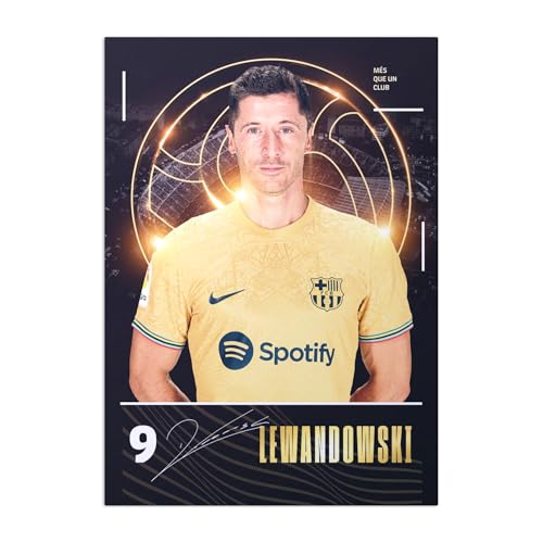 Displate Offiziell FC Barcelona MetallPoster Magnetische Befestigung Inklusive Lizenziert Bilder Hochwertiges Poster FCB Away - Lewandowski 3 Poster 45 cm x 32 cm Displate Offiziell FC Barcelona MetallPoster Magnetische Befestigung Inklusive Lizenziert Bilder Hochwertiges Poster FCB Away - Lewandowski 3 Poster 45 cm x 32 cm von Displate