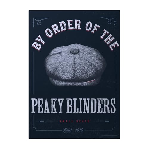 Displate Offiziell Peaky Blinders MetallPoster Magnetische Befestigung Inklusive Lizenziert Bilder Hochwertiges Poster Under New Management - Small Heath Peaky Blinders Poster 67.5 cm x 48 cm von Displate