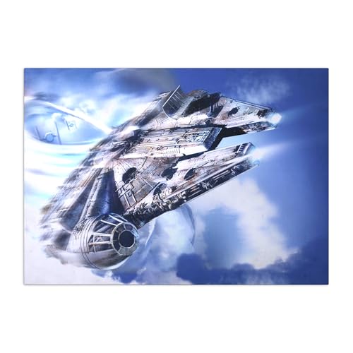 Displate Offiziell Star Wars MetallPoster Magnetische Befestigung Inklusive Lizenziert Bilder Hochwertiges Poster Star Wars - Battle Zone - New Millenium Falcon Poster 67.5 cm x 48 cm Displate Offiziell Star Wars MetallPoster Magnetische Befestigung Inklusive Lizenziert Bilder Hochwertiges Poster Star Wars - Battle Zone - New Millenium Falcon Poster 67.5 cm x 48 cm von Displate
