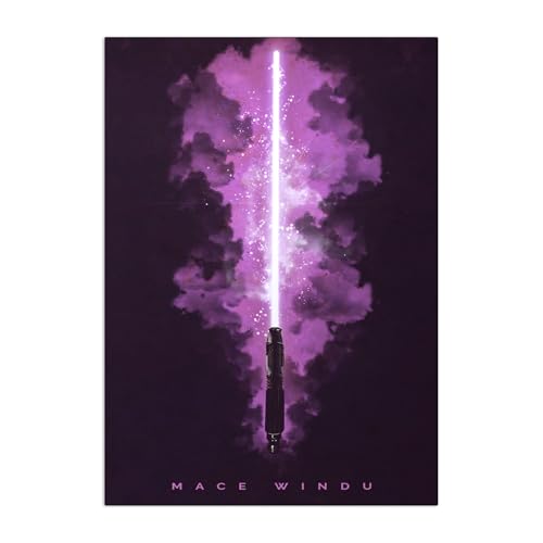Displate Offiziell Star Wars MetallPoster Magnetische Befestigung Inklusive Lizenziert Bilder Hochwertiges Poster Star Wars - Lightsabers - Mace Windu Poster 67.5 cm x 48 cm Displate Offiziell Star Wars MetallPoster Magnetische Befestigung Inklusive Lizenziert Bilder Hochwertiges Poster Star Wars - Lightsabers - Mace Windu Poster 67.5 cm x 48 cm von Displate