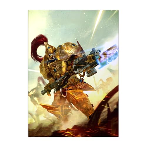 Displate Offiziell Warhammer MetallPoster Magnetische Befestigung Inklusive Lizenziert Bilder Hochwertiges Poster Warhammer 40,000 Art Adeptus Custodes Poster 67.5 cm x 48 cm Displate Offiziell Warhammer MetallPoster Magnetische Befestigung Inklusive Lizenziert Bilder Hochwertiges Poster Warhammer 40,000 Art Adeptus Custodes Poster 67.5 cm x 48 cm von Displate