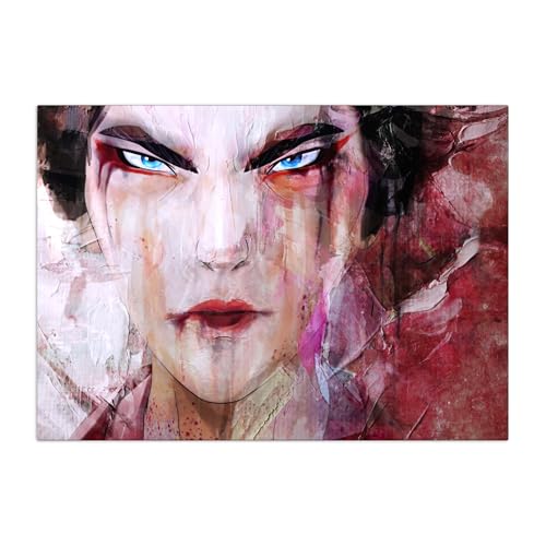 Displate - Poster aus Metal - Blue Eye Samurai - Stills - Betrayed 45 cm x 32 cm von Displate