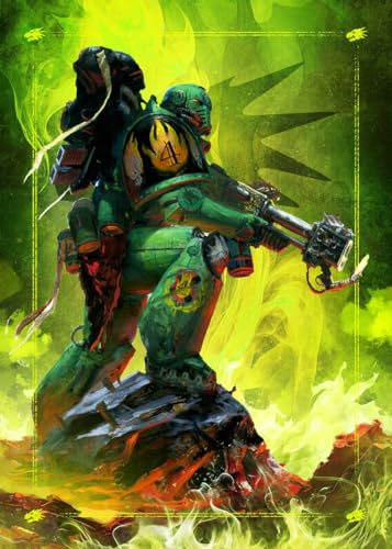 Displate - Poster aus Metal - WALL ART - Warhammer - Space Marines Salamander Tactical Marine - Größe L - 67,5x48cm Matt von Displate