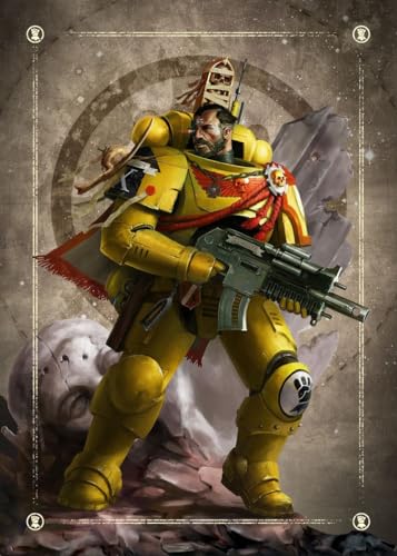 Displate - Poster aus Metal - Wall Art - Warhammer - Space Marines - Imperial Fist Xicarius - Größe L - 67,5x48cm Matt von Displate