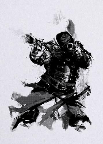 Displate - Poster aus Metall - Einfache Montage ohne Bohren - Assassin's Creed - AC Legacy Posters - Edward Black Flag - Größe M - 32x45cm Matt von Displate