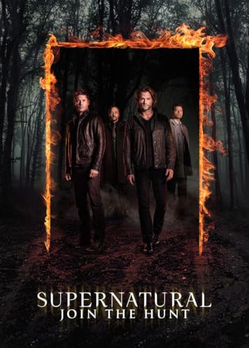 Displate - Poster aus Metall - Einfache Montage ohne Bohren - Supernatural - Key Arts - Supernatural Season 12 - Größe L - 67,5x48cm Matt von Displate