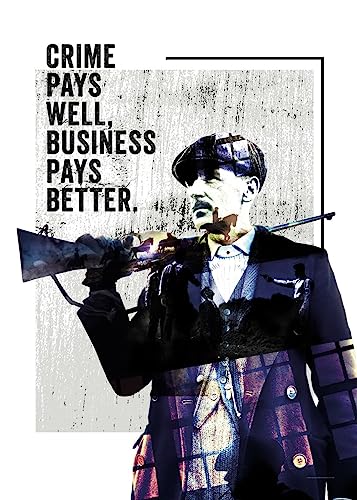 Displate - Poster aus Metall - Magnet-Montage - Peaky Blinders - Illustrations - Crime - Größe M - 32x45cm Matt von Displate