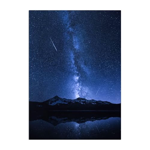 Displate - Poster aus Metall - Magnet-Montage - World Class Photos - Space Photos - Galaxies Reflection 45 cm x 32 cm von Displate