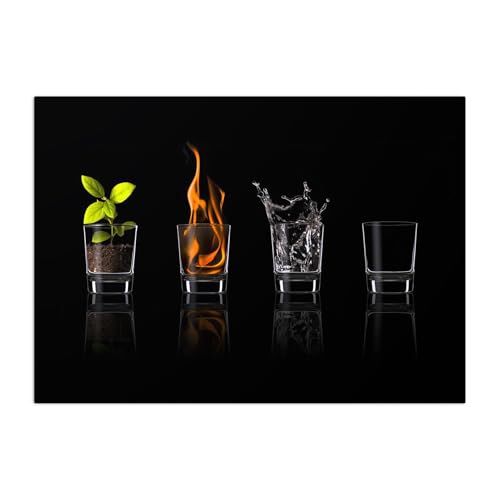 Displate - Poster aus Metall - Magnet-Montage - World Class Photos - Various - Elements 67.5 cm x 48 cm von Displate