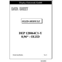 Display Elektronik OLED-Display Gelb 128 x 64 Pixel DEP128064C1-Y von Display Elektronik