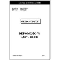 Display Elektronik OLED-Display Weiß 96 x 32 Pixel DEP096032C-W von Display Elektronik