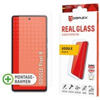 DISPLEX Panzerglas (10H, 2D) für Google Pixel 8, Eco-Montagerahmen, kratzer-resistent von Displex