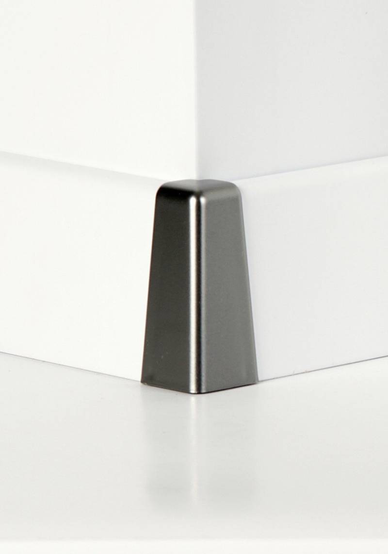 Classen Außenecke für Clip-Laminatleiste foliert 19 x 58 mm chrom von Dispoline