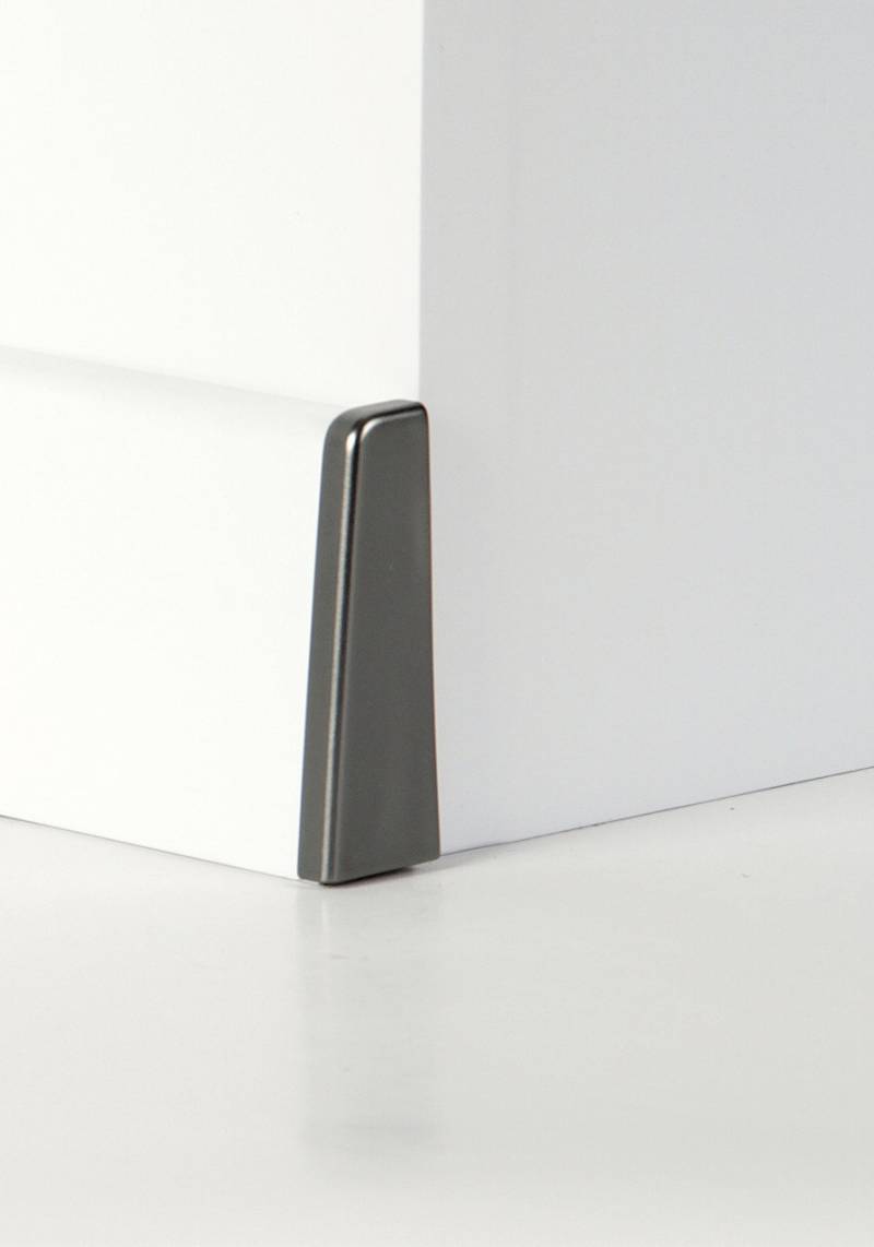 Classen Endkappen für Clip-Laminatleiste foliert 19 x 58 mm chrom von Dispoline
