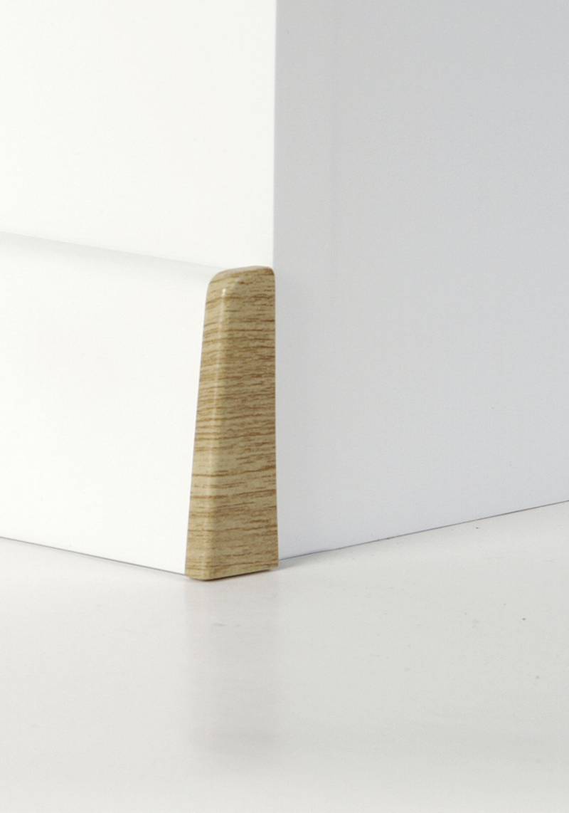 Classen Endkappen für Clip-Leiste foliert 19 x 58 mm eiche hell Holzpore von Dispoline