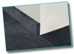 Classen Endkappen für FUXX-Laminatleiste 65 x 18 mm Fliese steingrau von Dispoline