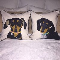 Benutzerdefinierte Haustier Kissen Set - Sparen 10%, Wenn Sie Ein Paar Kaufen von DistinctDesignShop