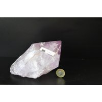 1 Großes Amethyst Kristall Spitzen Top Poliert von DistinctionCrystals