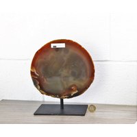 10 Große Achat-Kristall-Natur-Geode Auf Dem Ständer von DistinctionCrystals