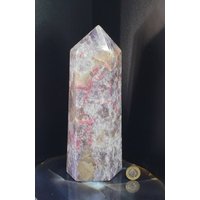 10 Großer Lepidolith & Turmalin Kristall Prisma Turm von DistinctionCrystals
