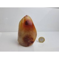 13 Karneol Kristall Flammenschnitzerei von DistinctionCrystals