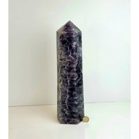 2 Großer Amethyst Kristall Prisma von DistinctionCrystals