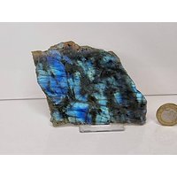 21Lh Labradorit Kristall Halbpolierte Scheibe von DistinctionCrystals